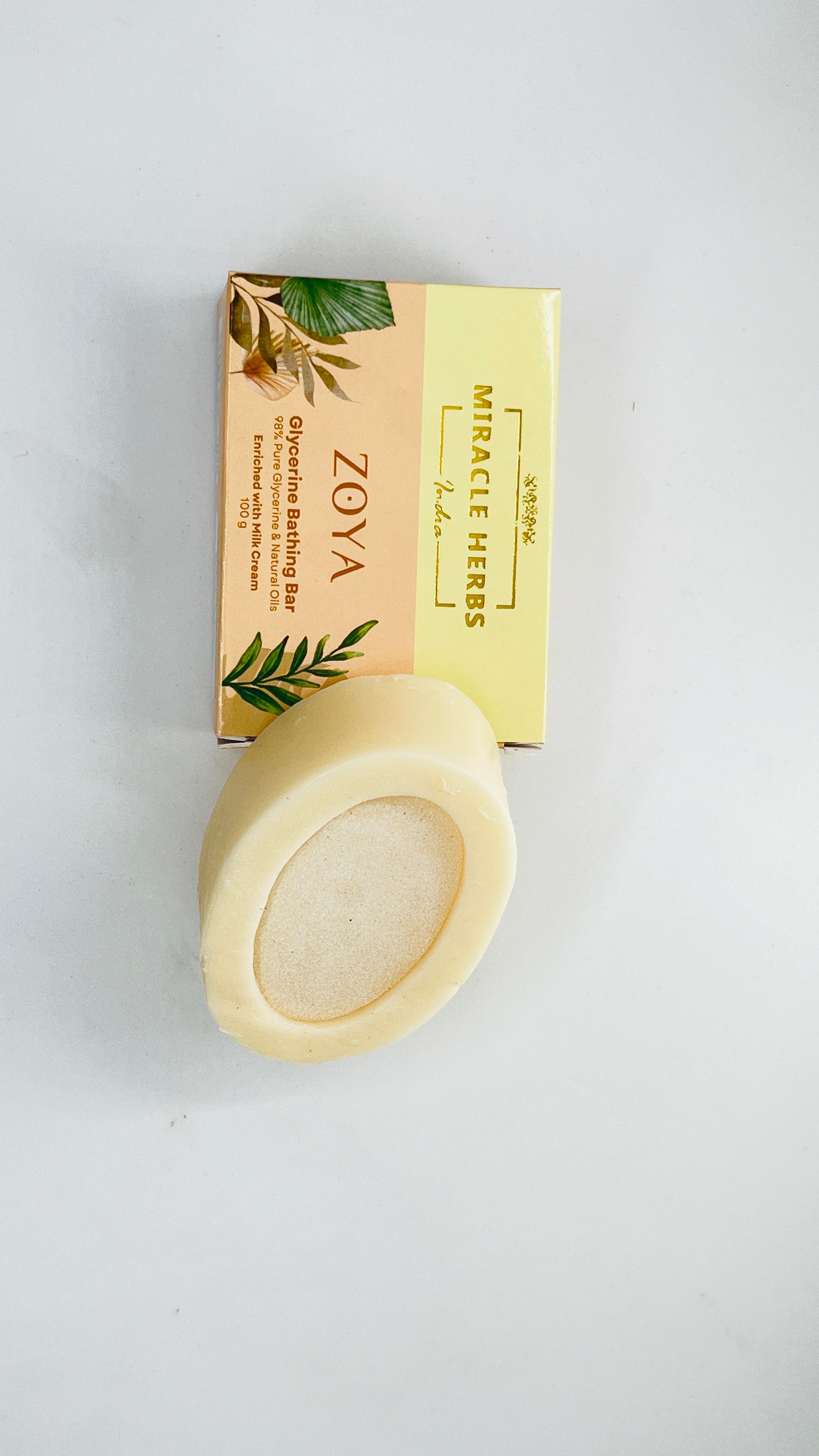 Miracle Herbs ZOYA Milk Cream Glycerine Bathing Bar